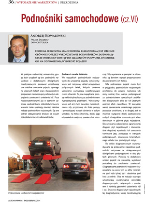 Podnośniki samochodowe (cz.VI) Nr 10 2014