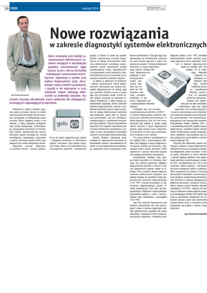 Nowe rozwiązania w zakresie diagnostyki systemów elektronicznych Nr 4 2014